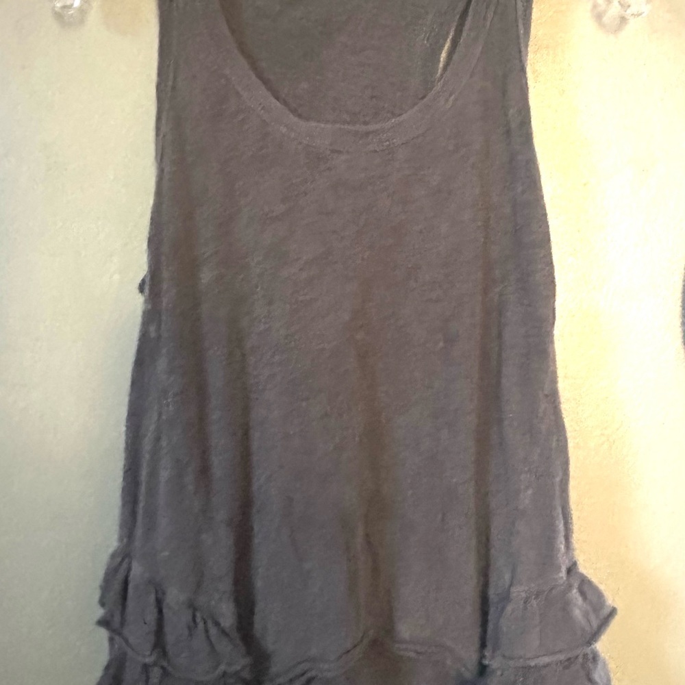Wilt ruffle racer back tank small